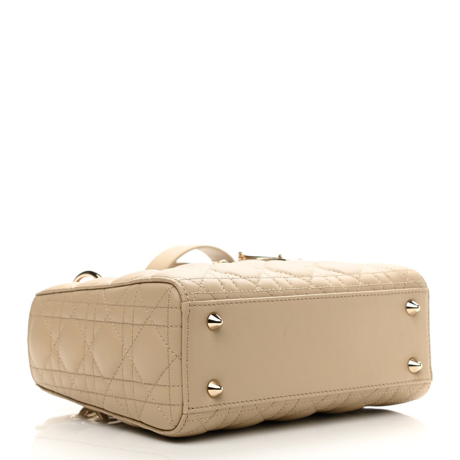 Christian Dior Lambskin Cannage Small My ABCDior Lady Dior Beige 6 of 19