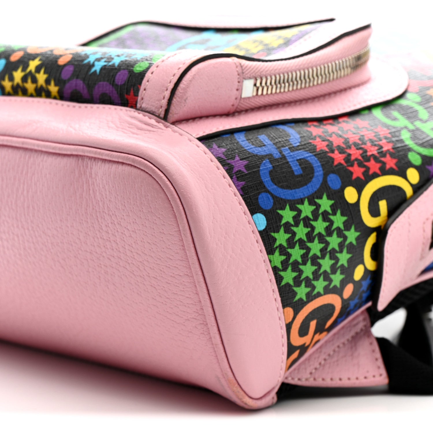 Gucci GG Supreme Monogram Psychedelic Small Day Backpack Black Multicolor Sugar Pink 11 of 13
