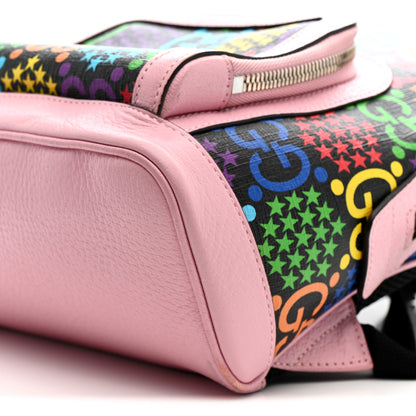 Gucci GG Supreme Monogram Psychedelic Small Day Backpack Black Multicolor Sugar Pink 11 of 13