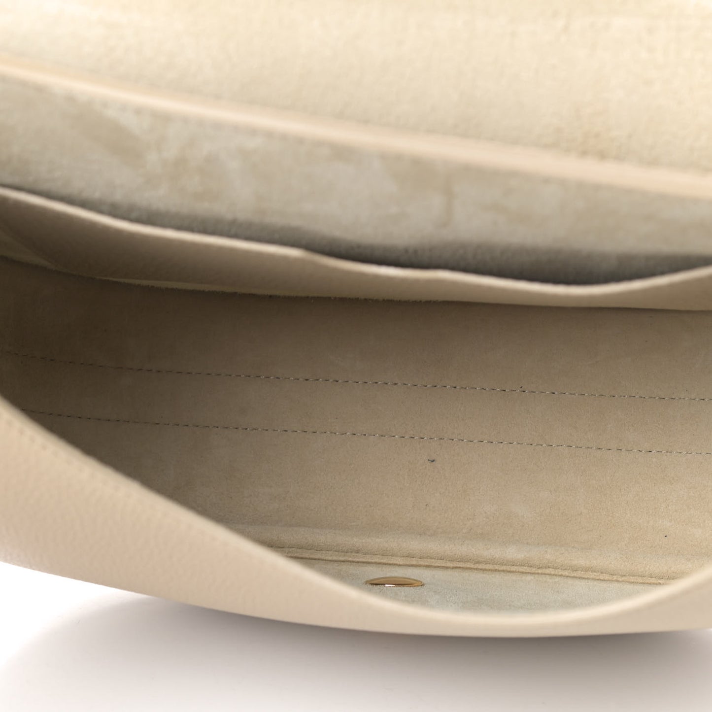 Grained Calfskin Large Bobby Flap Beige