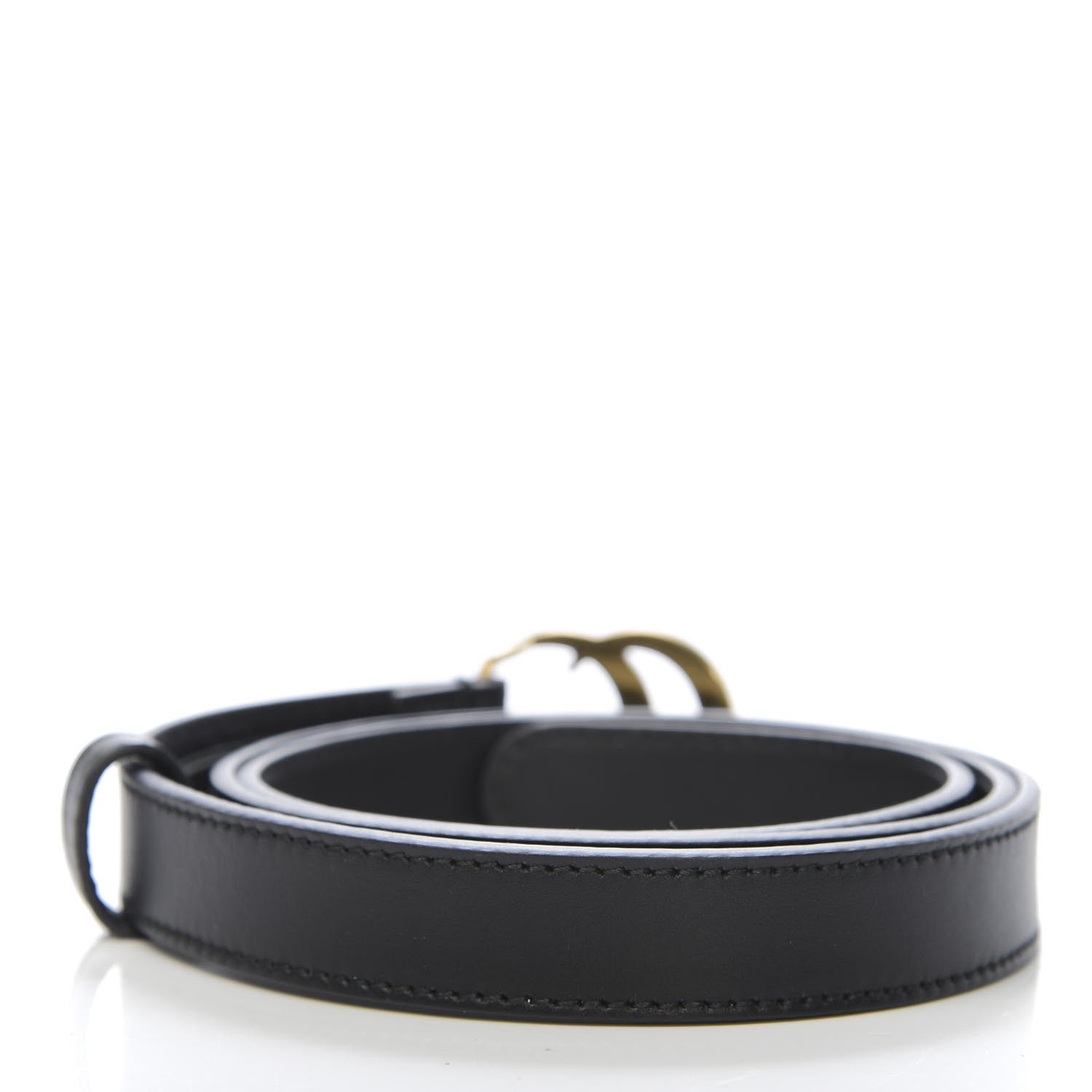 Gucci Calfskin Double G 20mm Belt 85 34 Black 2 of 5