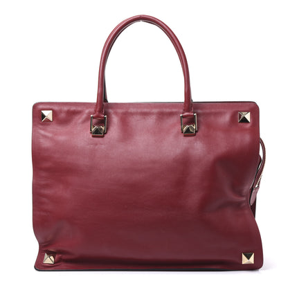 Valentino Garavani Vitello Macro Rockstud Runway Tote Scarlet 1 of 11