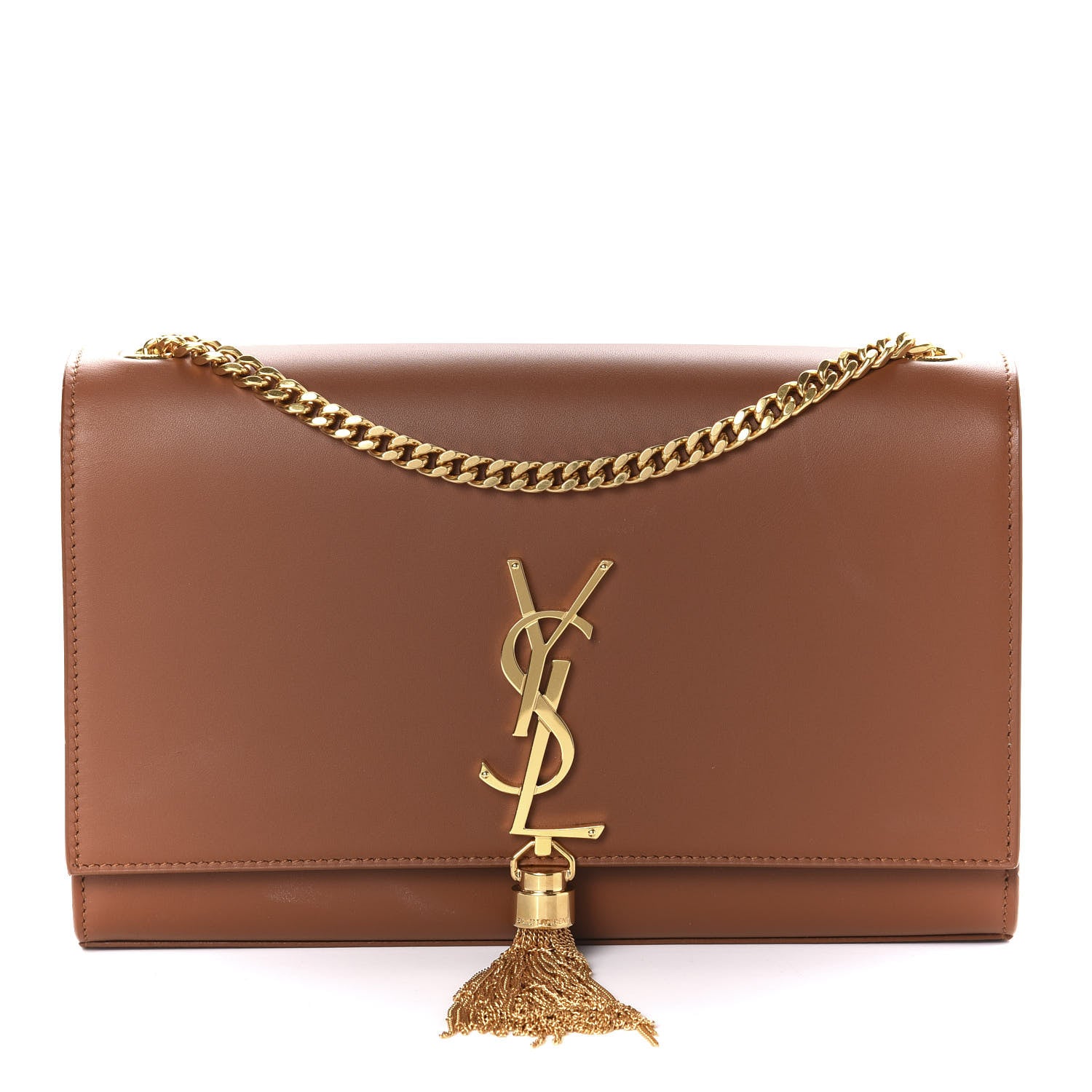 Saint Laurent Smooth Calfskin Medium Classic Monogram Kate Tassel Satchel Brick 1 of 13