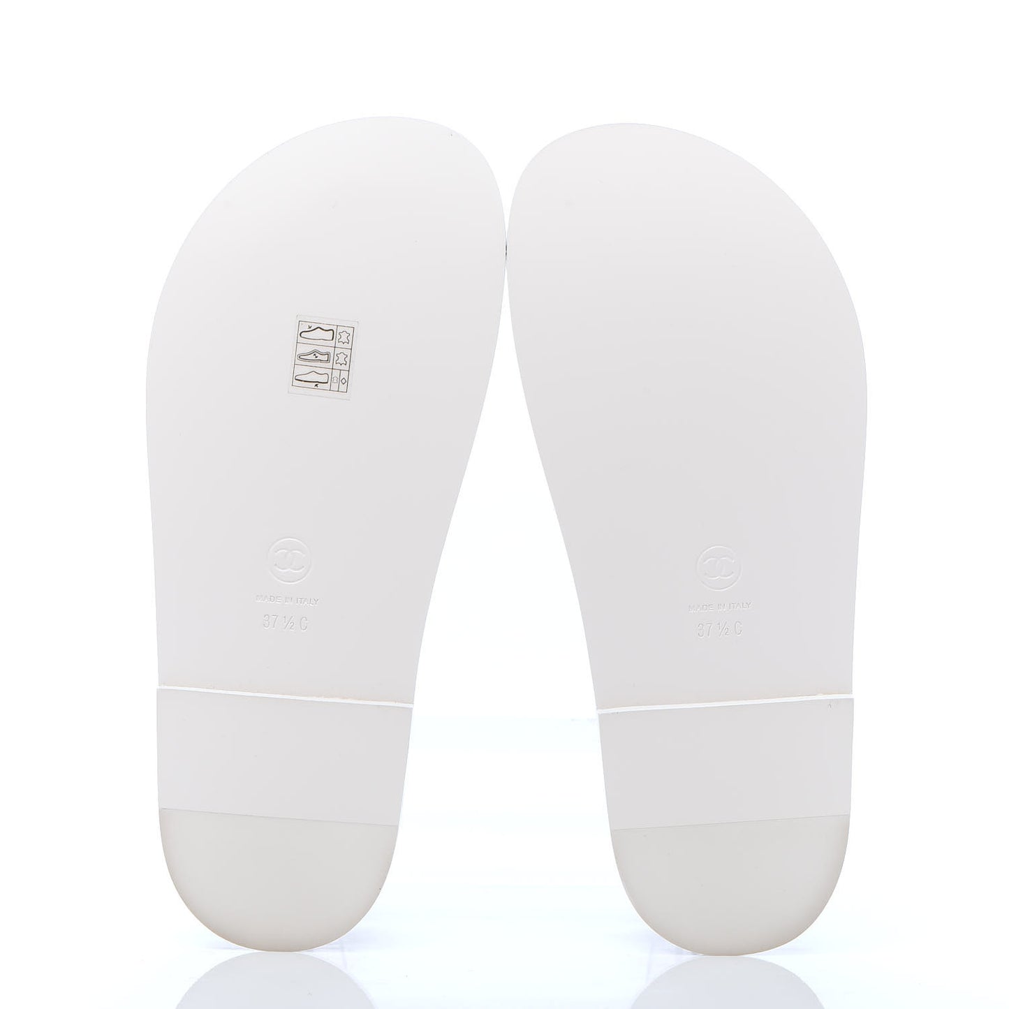 Grained Calfskin Velcro Dad Sandals 37.5 White