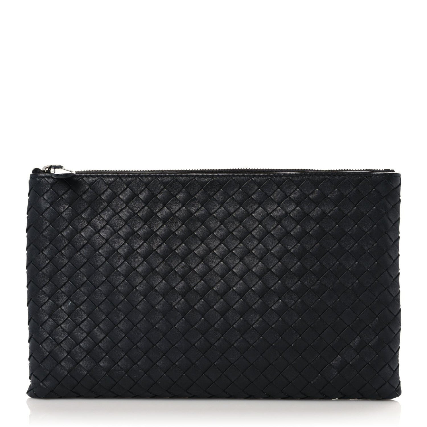 Bottega Veneta Nappa Intrecciato Medium Zip Pouch Black 1 of 14