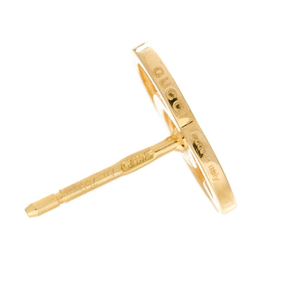 Gucci 18K Yellow Gold GG Tissue Stud Earrings 5 of 5
