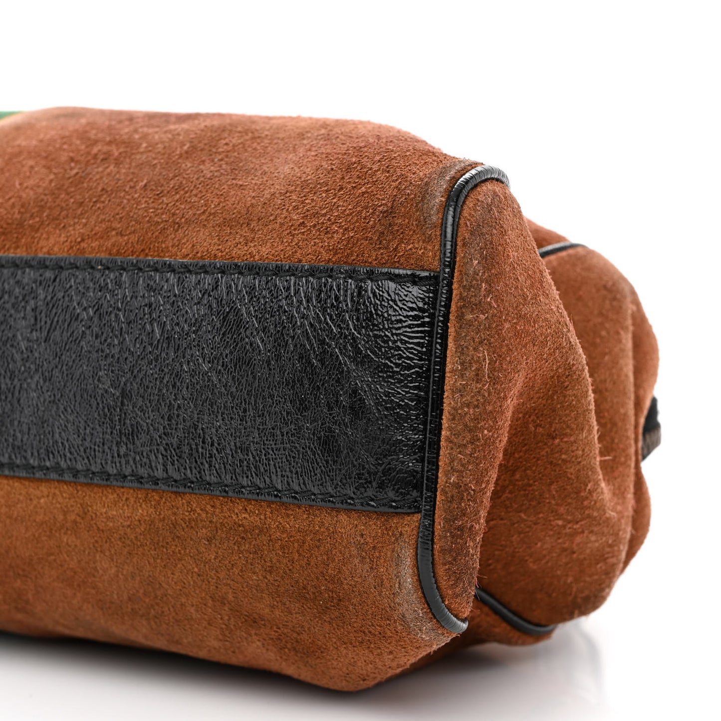 Suede Ophidia Medium Re(Belle) Top Handle Bag Nocciola Black