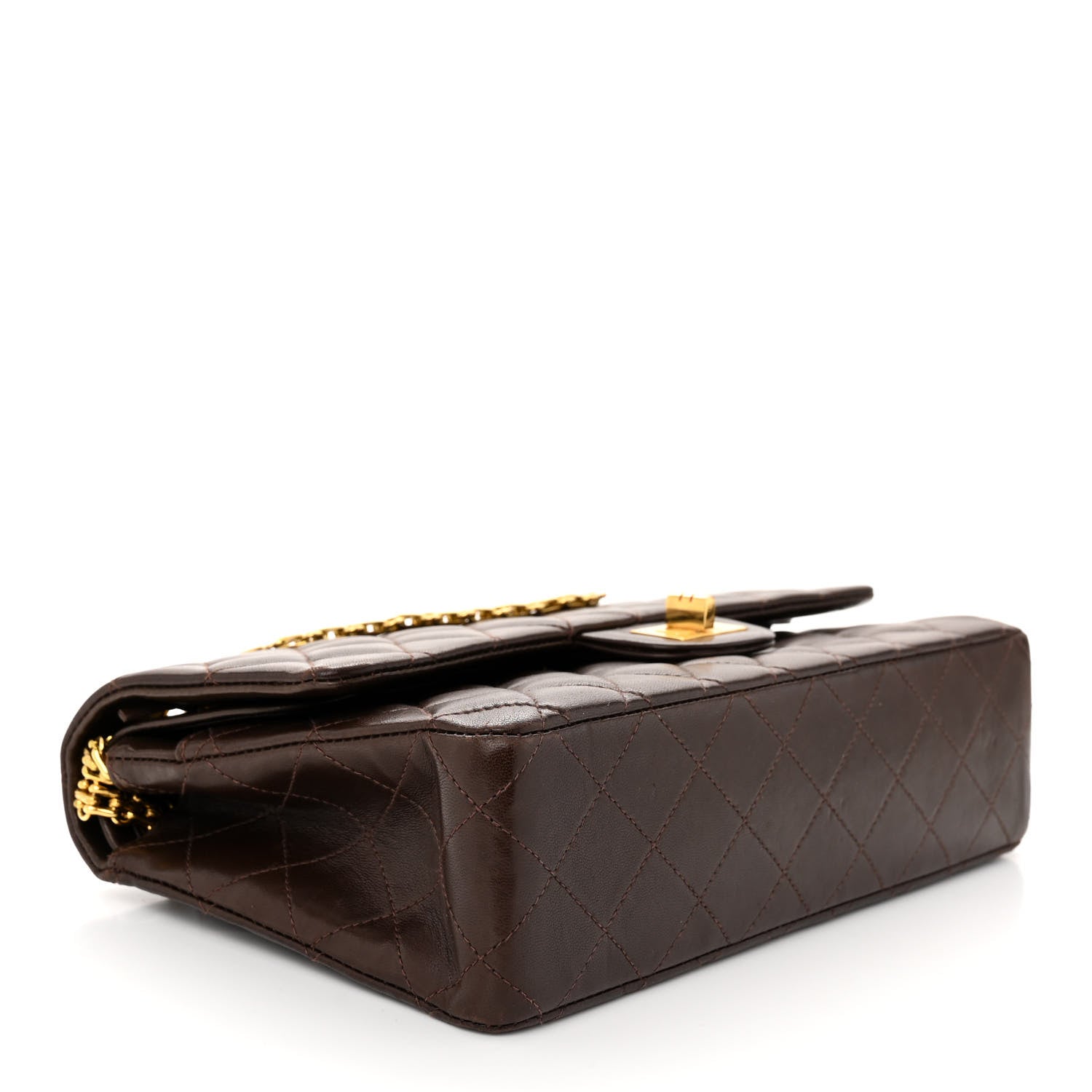 Chanel Lambskin Quilted 2.55 Reissue 225 Flap Brown 4 of 12