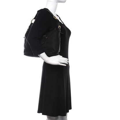 Prada Tessuto Nylon Nappa Hobo Black 2 of 9
