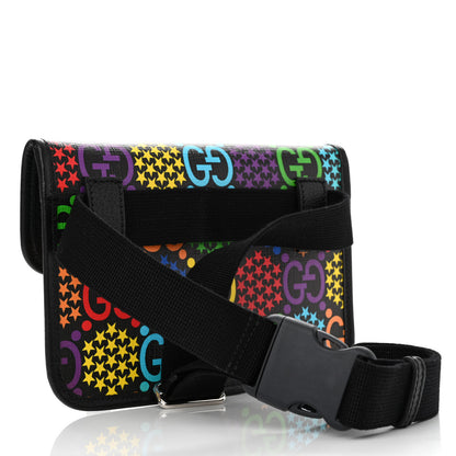 Gucci GG Supreme Monogram Psychedelic Slim Belt Bag Black 3 of 11