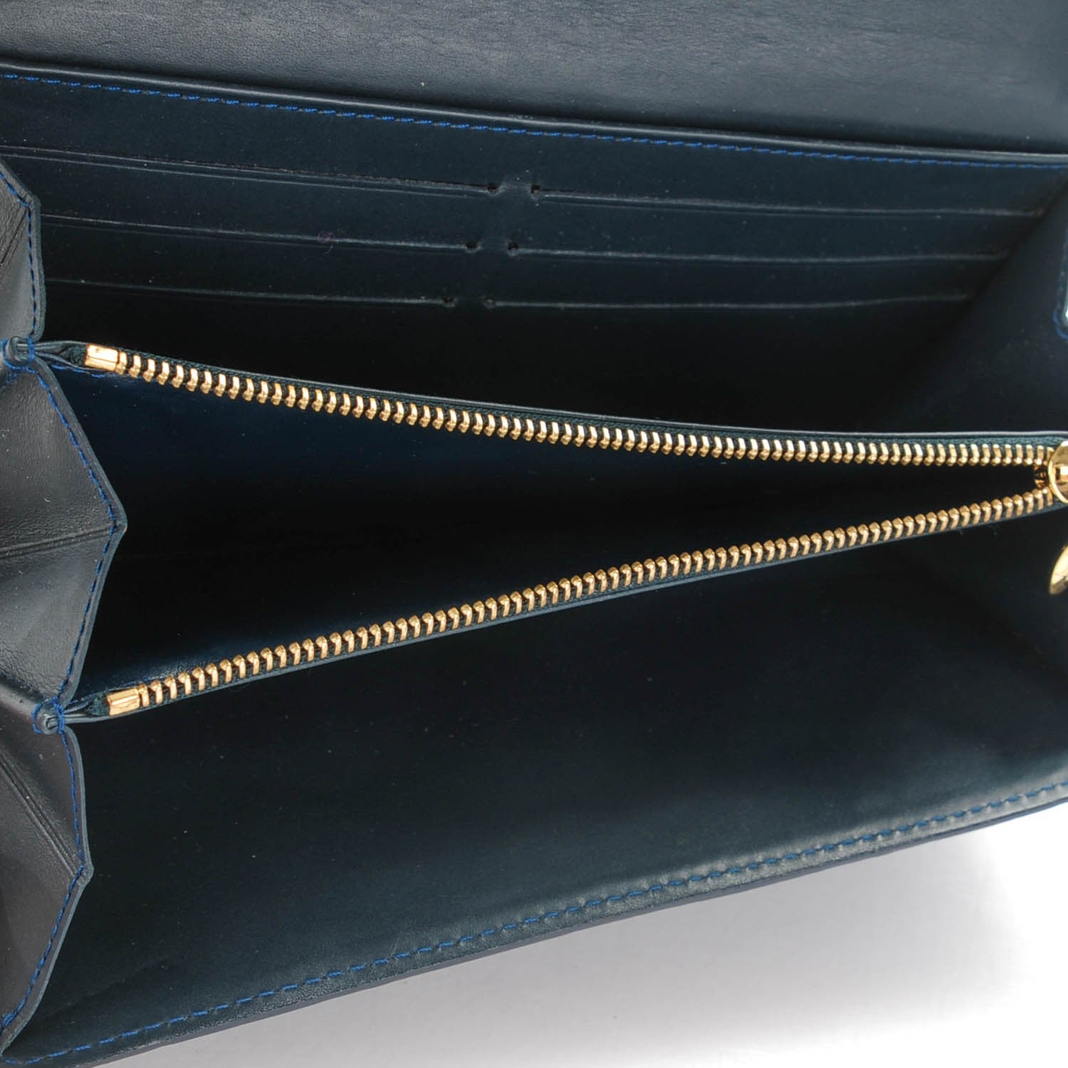 Louis Vuitton Vernis Sarah Wallet Blue Nuit 6 of 7