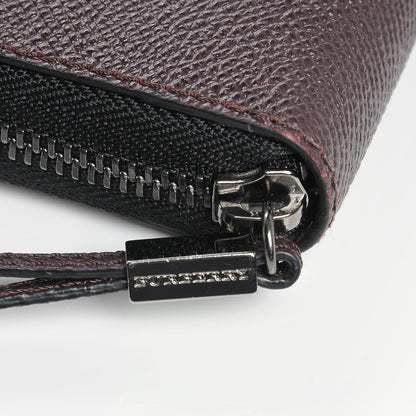 Burberry London Calfskin Elmore Zip Around Wallet Wine 4 of 9