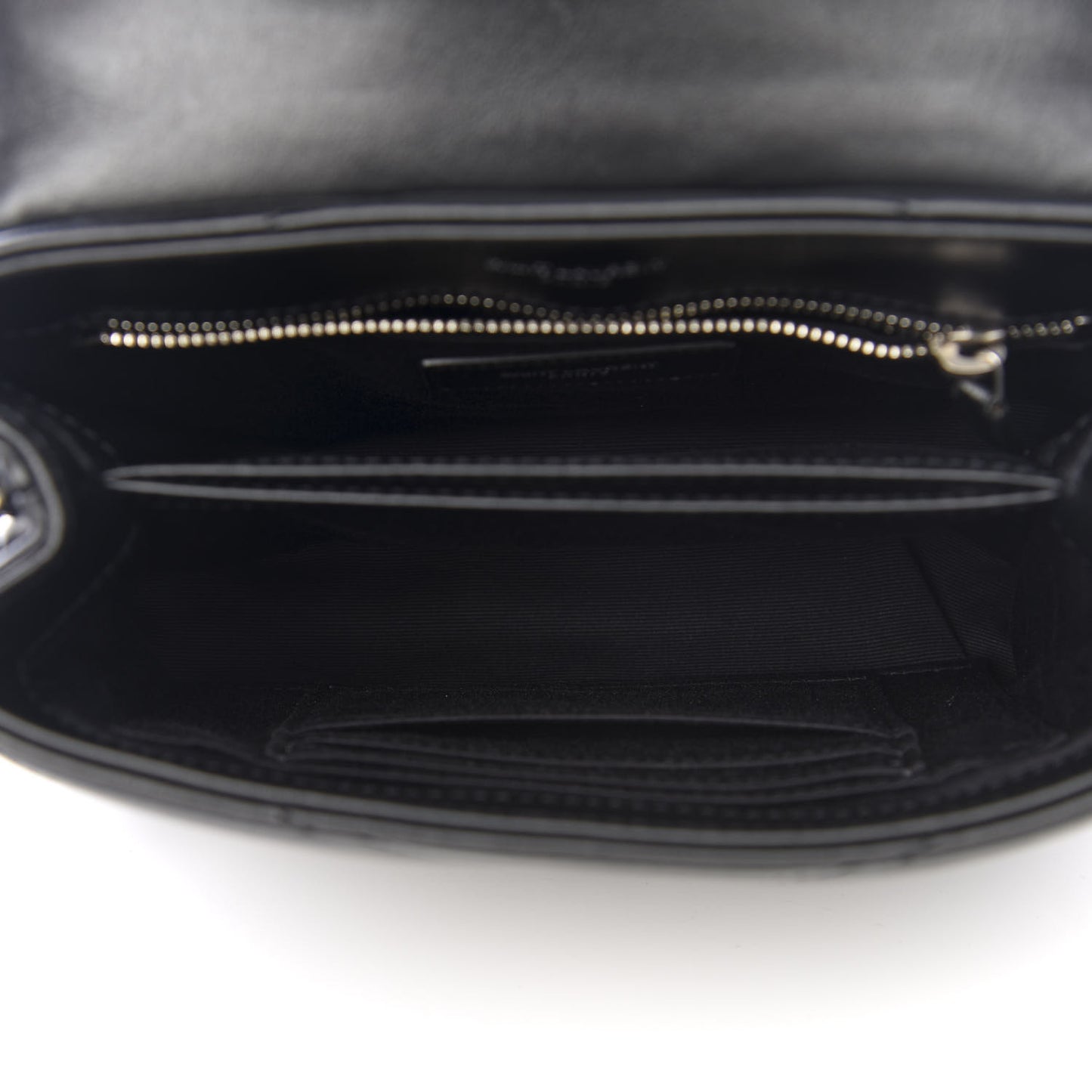 Calfskin Y Quilted Monogram Toy Loulou Crossbody Bag Black