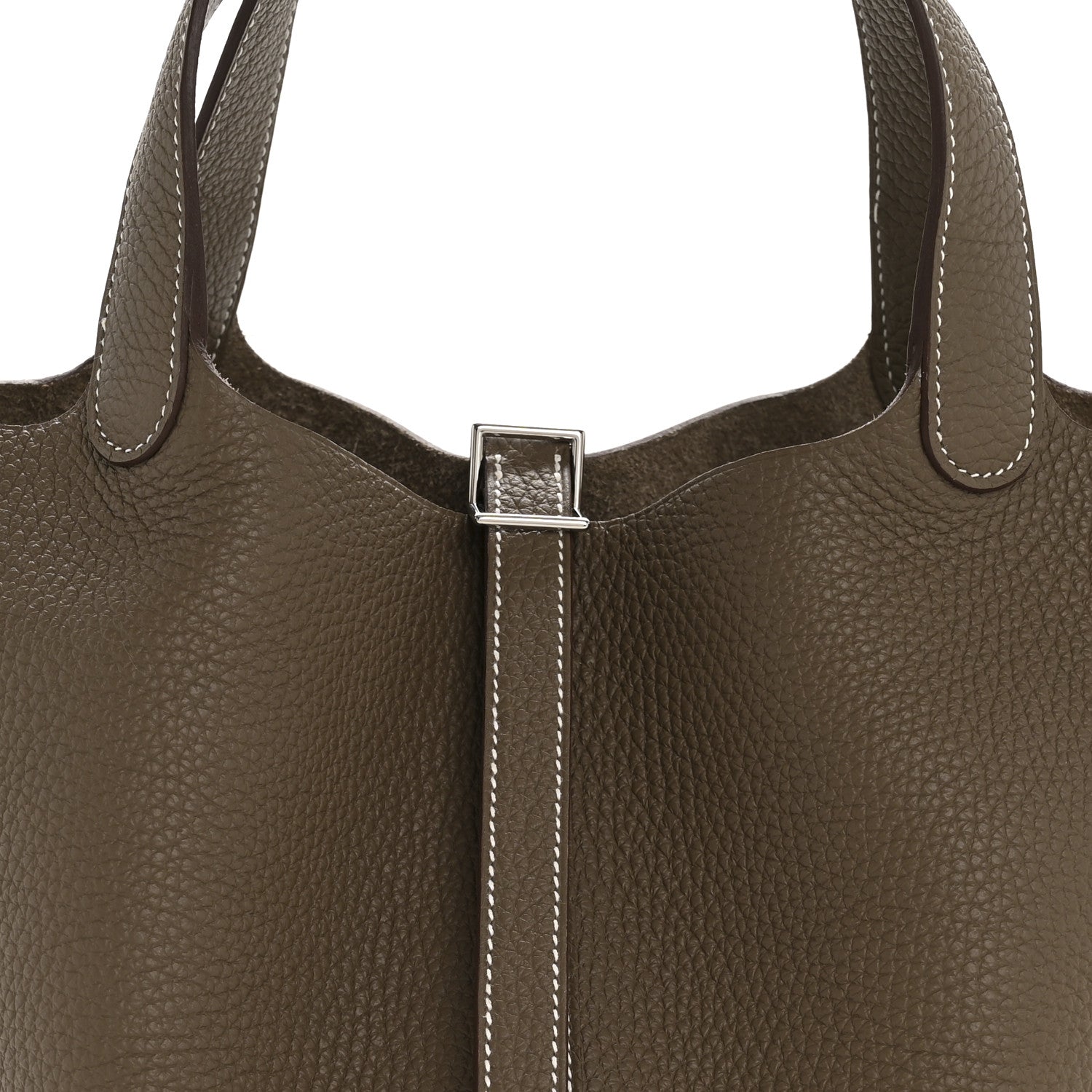 Hermes Taurillon Clemence Picotin Lock 22 MM Etoupe 8 of 12