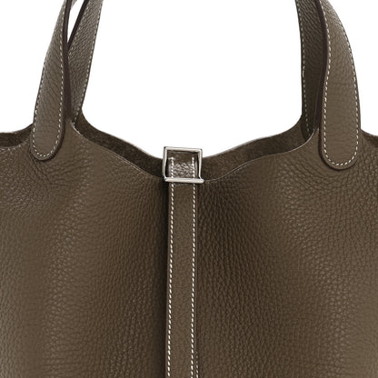 Hermes Taurillon Clemence Picotin Lock 22 MM Etoupe 8 of 12