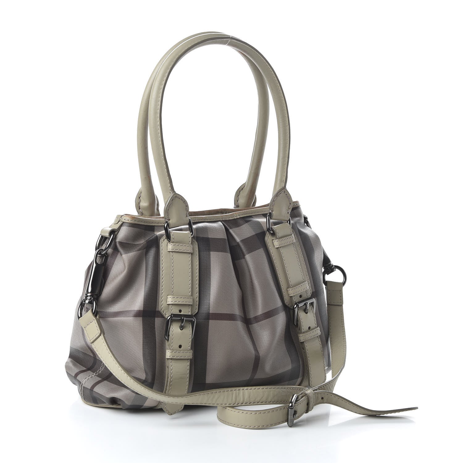 Burberry Smoked Check Small Northfield Tote Trench 4 of 14