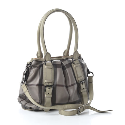 Burberry Smoked Check Small Northfield Tote Trench 4 of 14