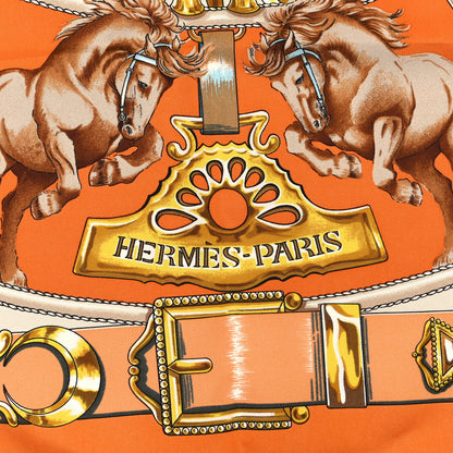 Hermes Silk Chevaux De Trait Scarf 90 2 of 4