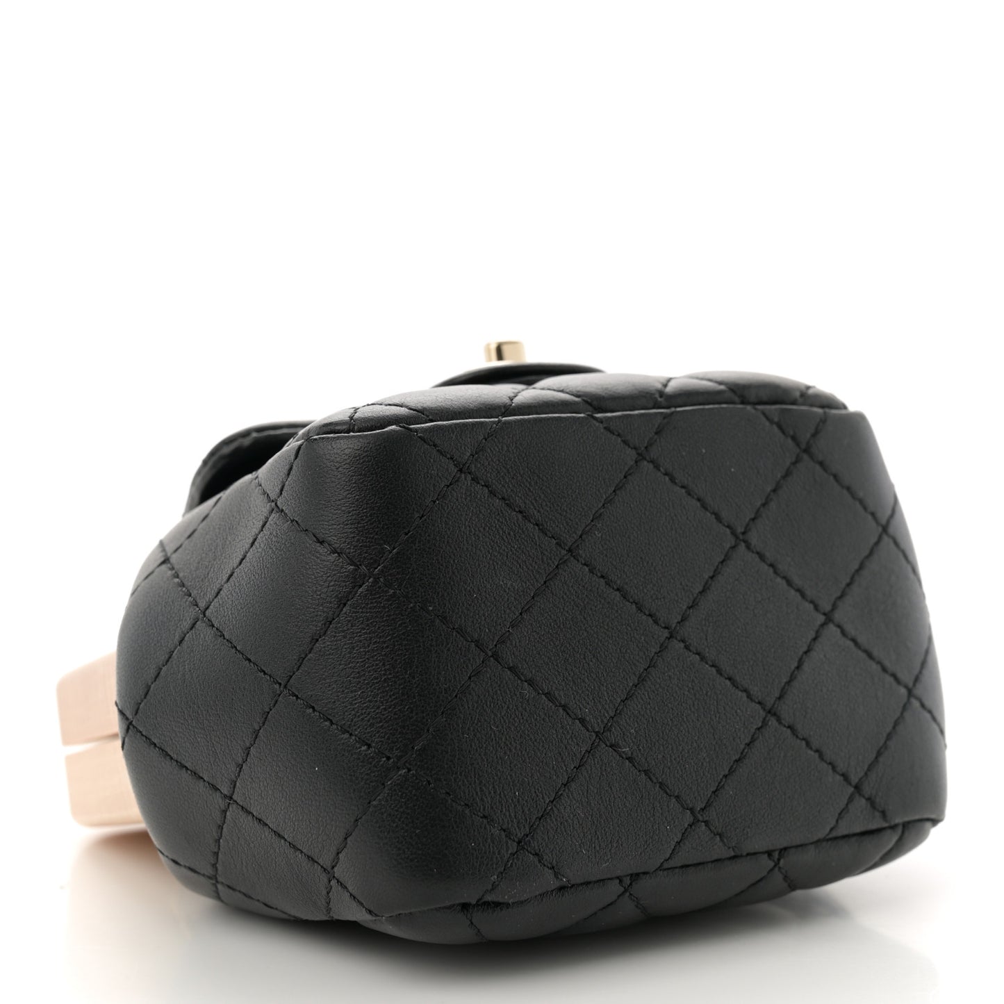 Lambskin Quilted Hollywood Clutch Black