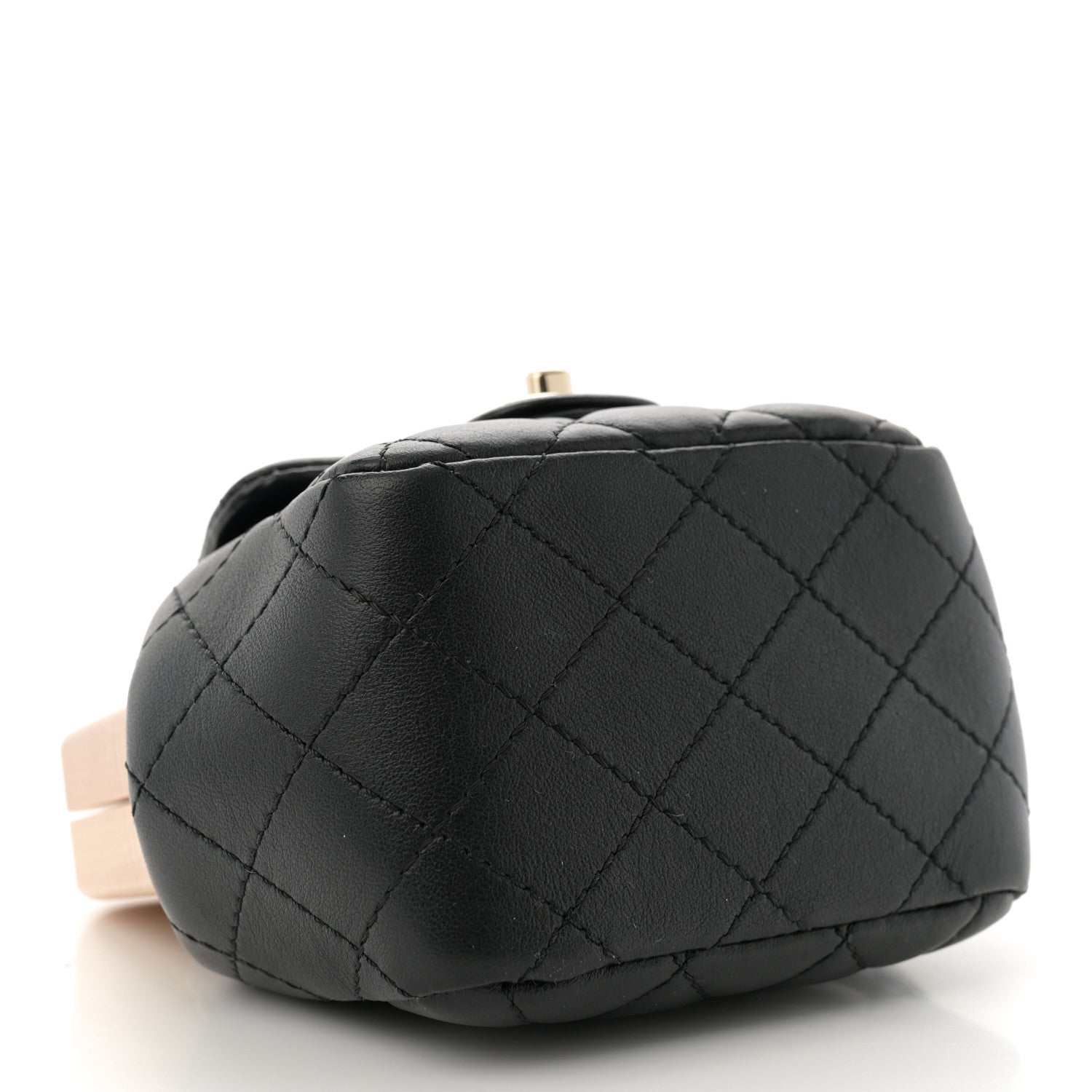 Chanel Lambskin Quilted Hollywood Clutch Black 4 of 10