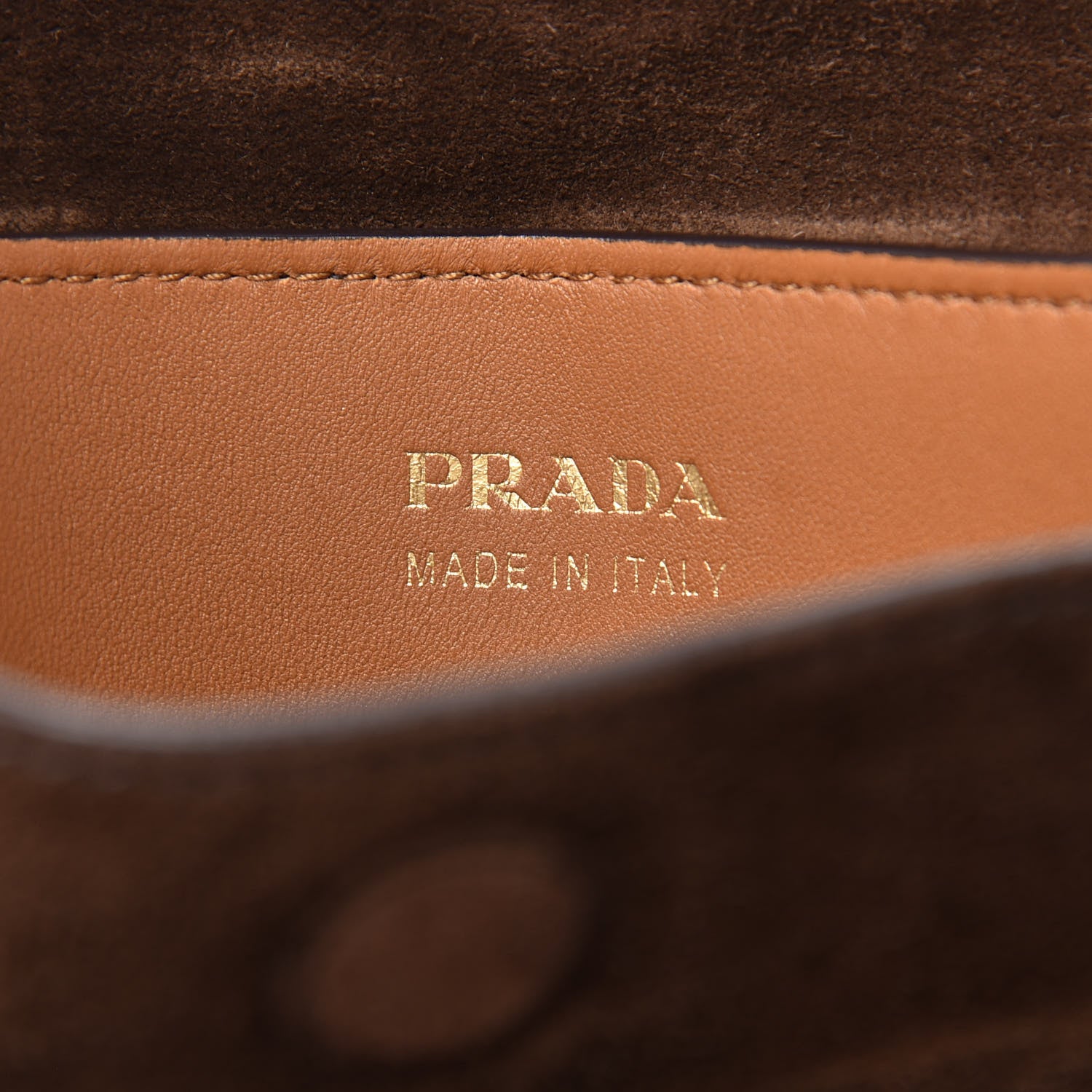 Prada Scamosciato Suede Medium Double Bag Tote Mogano 6 of 13