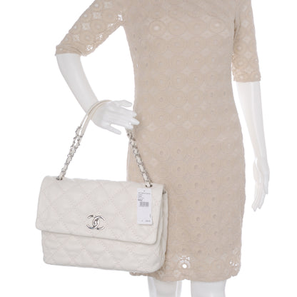 Chanel Calfskin Love Me Tender Flap Dark White 2 of 9