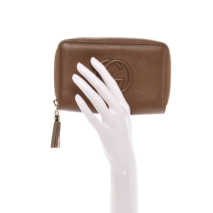 Gucci Calfskin Medium Soho Zip Around Wallet Maple Brown 2 of 6