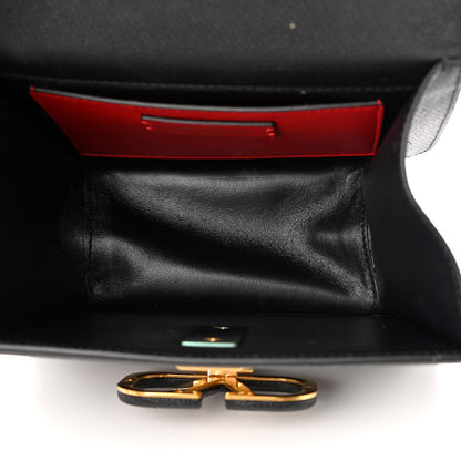 Valentino Garavani Grainy Calfskin Small VSling Shoulder Bag Black 5 of 15
