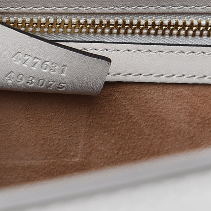 Gucci Calfskin Maxi Sylvie Top Handle Bag White 7 of 10