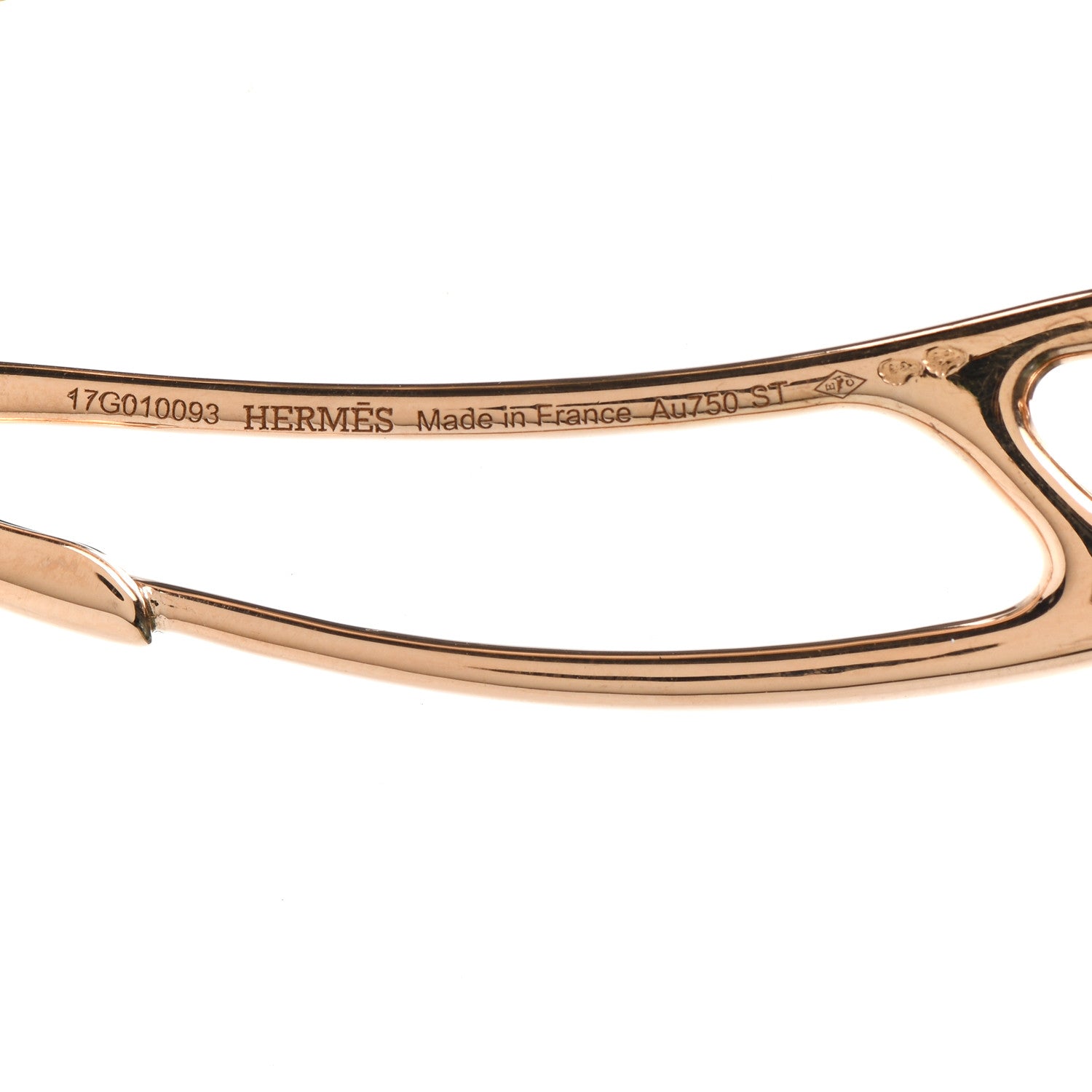 Hermes 18K Rose Gold Diamond GM Chaine d'Ancre Punk Lariat Necklace 4 of 5
