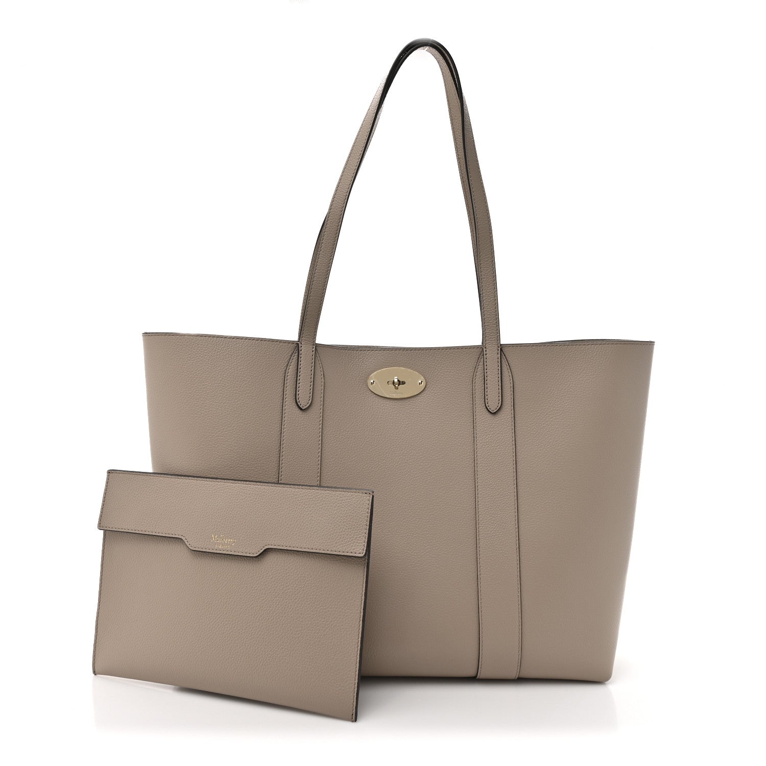 Mulberry Small Classic Grain Bayswater Tote Cashmere Taupe 3 of 10