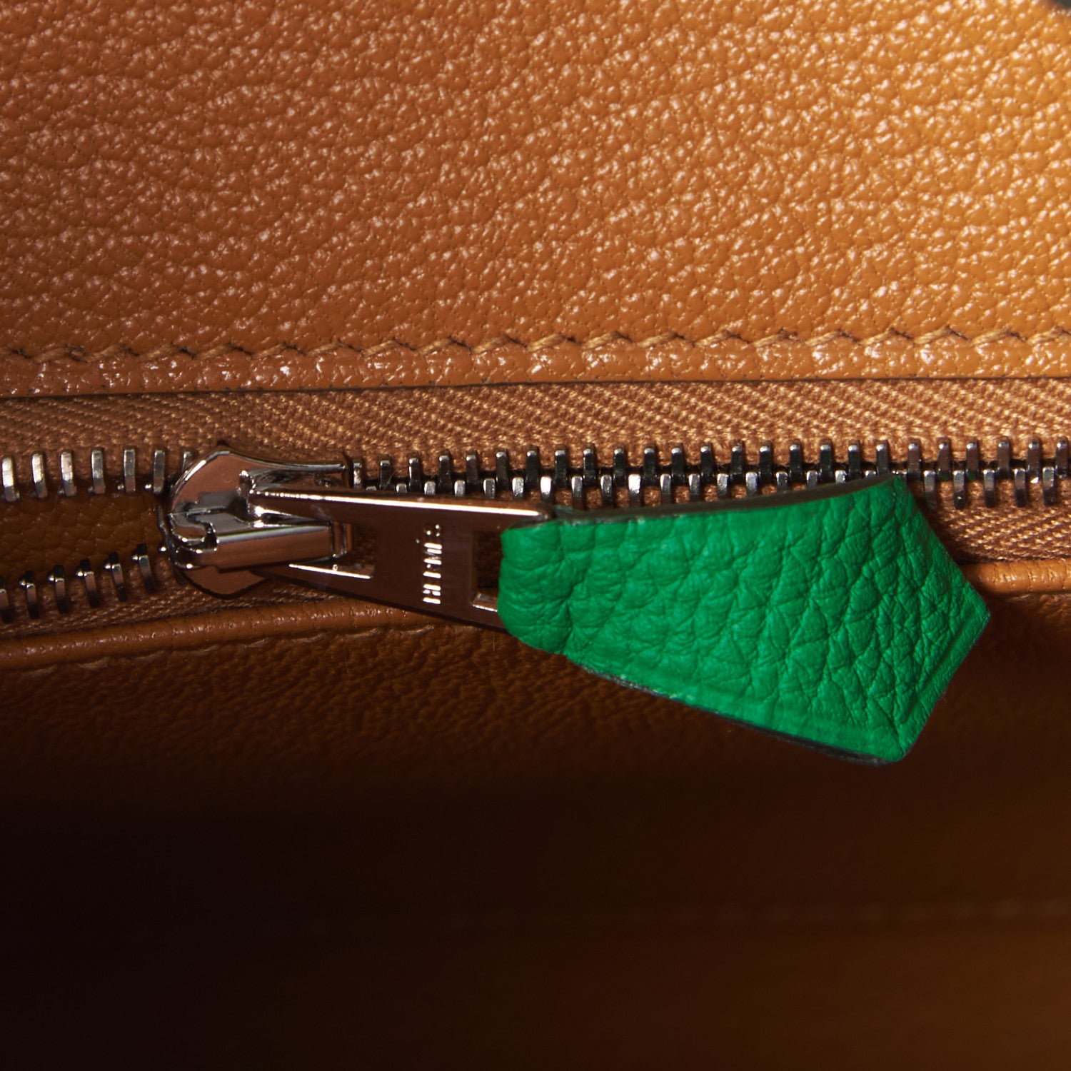 Hermes Togo Verso Birkin 25 Bambou Caramel 14 of 31