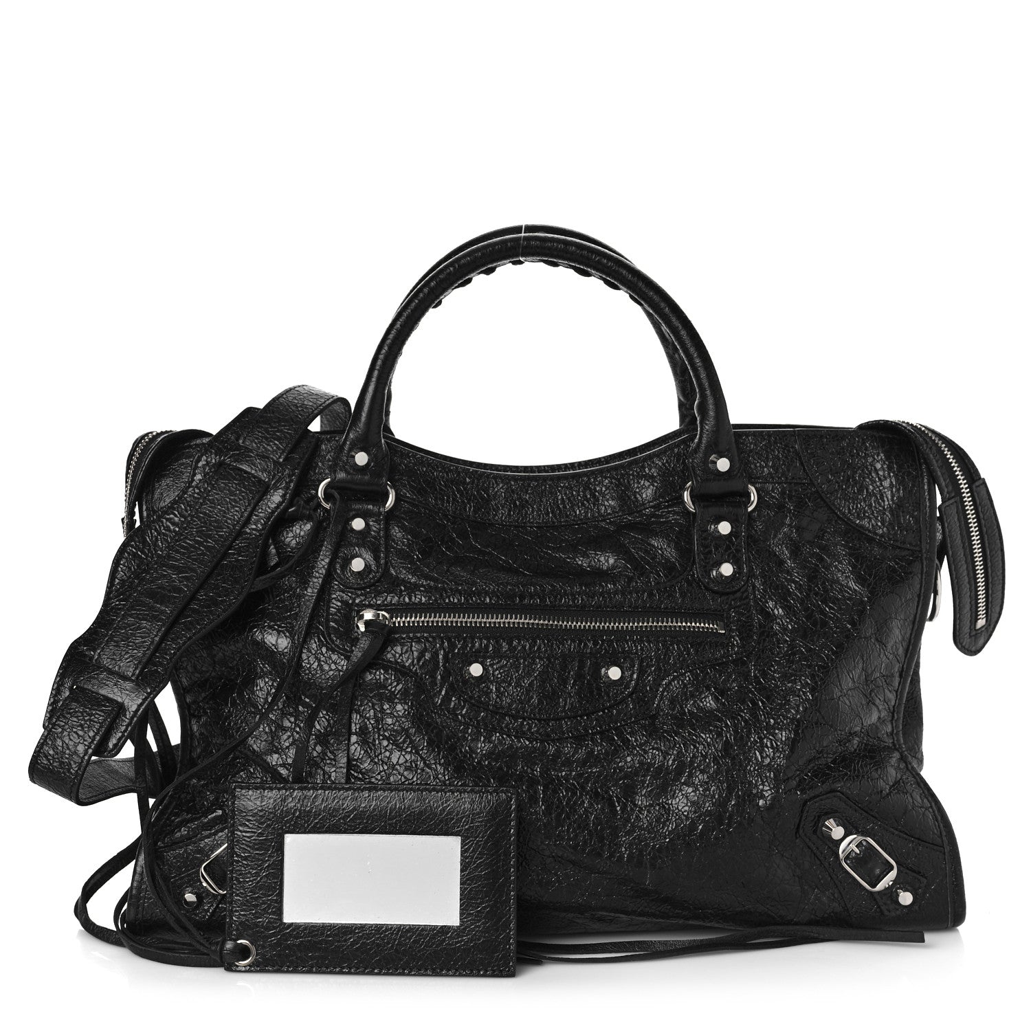 Balenciaga Agneau Classic Silver Hardware City Black 1 of 10