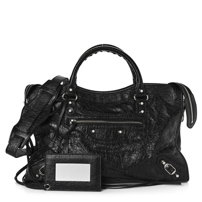 Balenciaga Agneau Classic Silver Hardware City Black 1 of 10