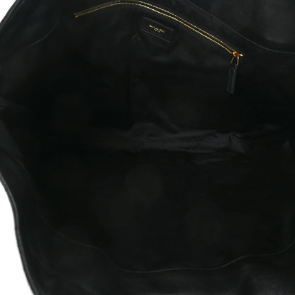 Saint Laurent Lambskin Quilted Maxi Icare Shopping Tote Black 5 of 9