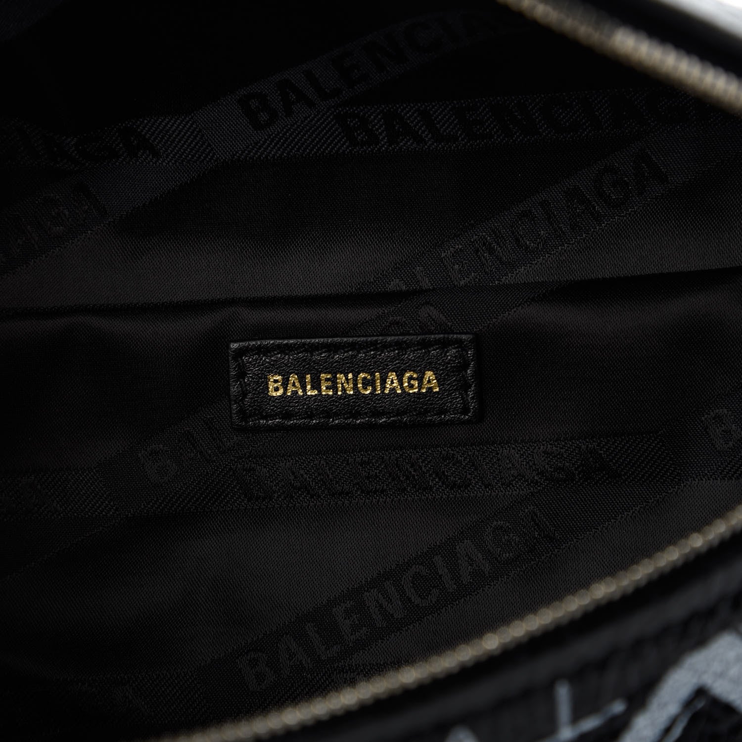 Balenciaga Agneau Arena Graffiti All Over XXS Souvenir Belt Bag Black White 8 of 10