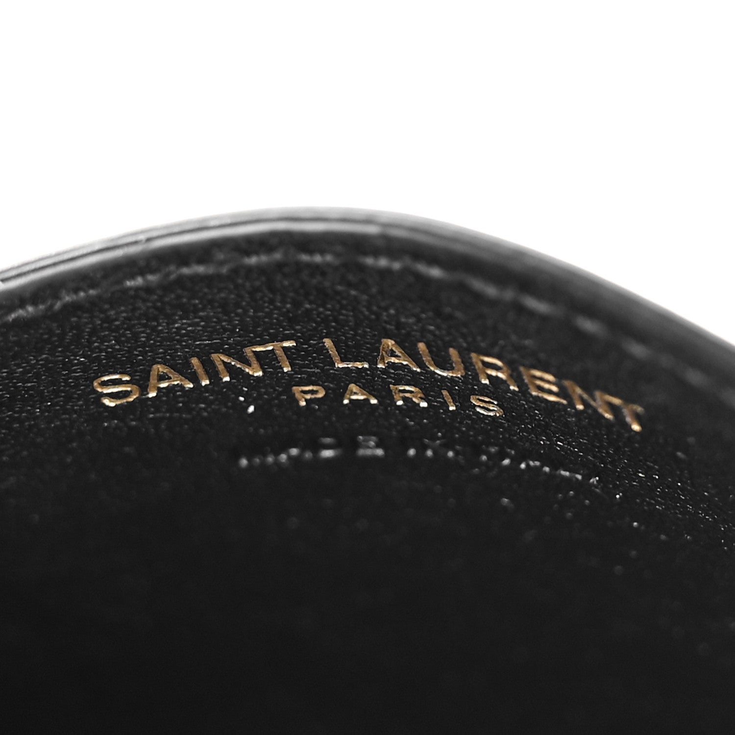 Saint Laurent Calfskin Tiny Cassandre Credit Card Case Black 6 of 8