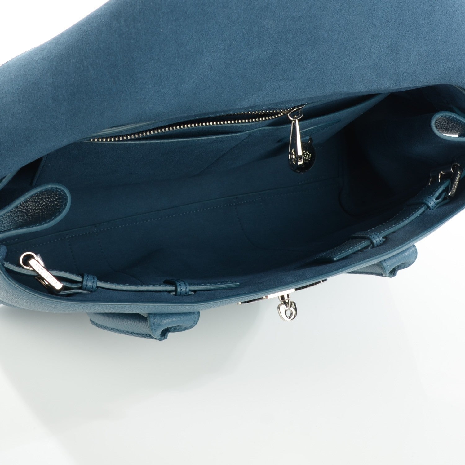 Mulberry Classic Grain Small Bayswater Steel Blue 9 of 9