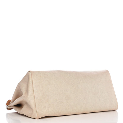 Hermes Toile Vache Calfskin Herbag Cabin Natural 4 of 13