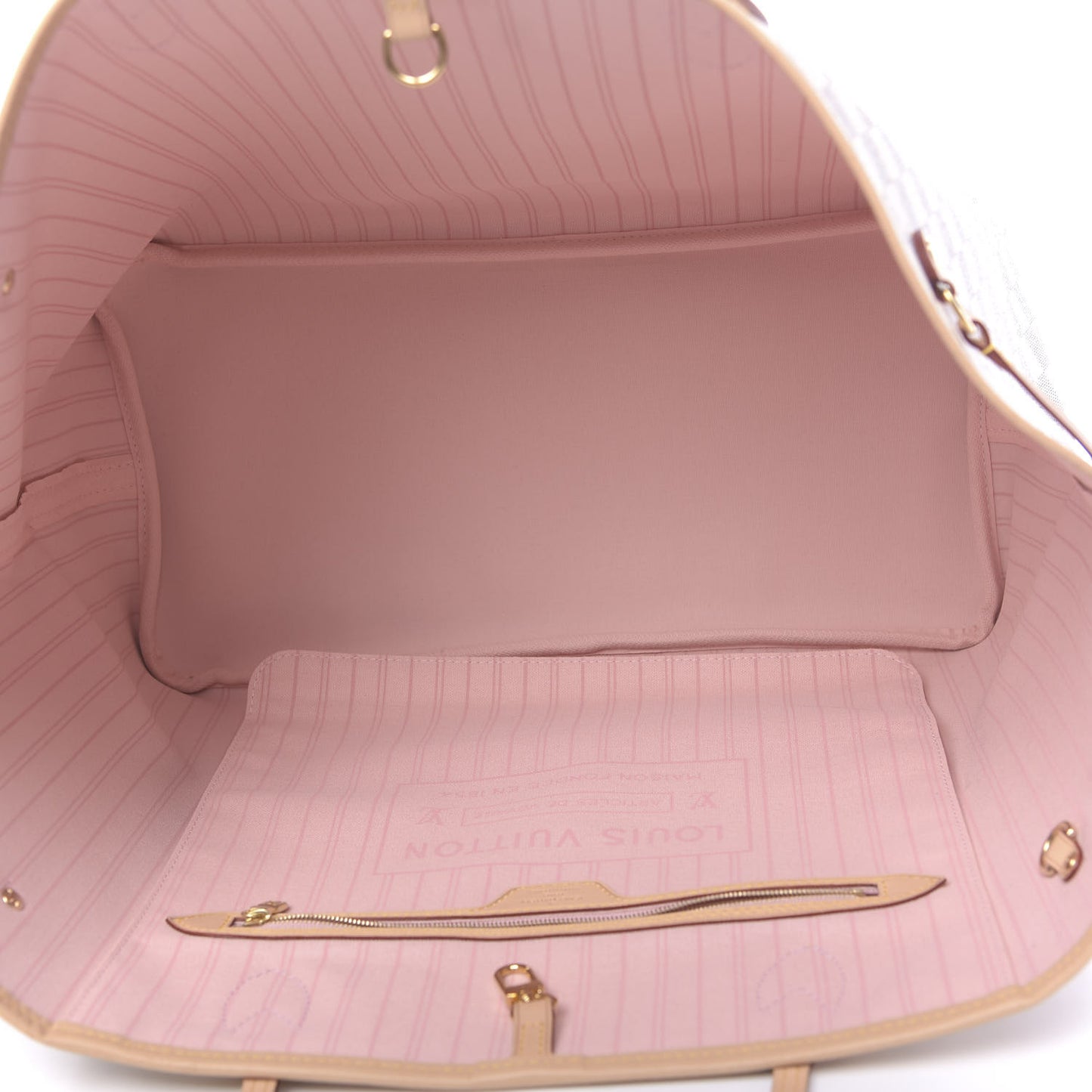 Damier Azur Neo Neverfull GM Rose Ballerine