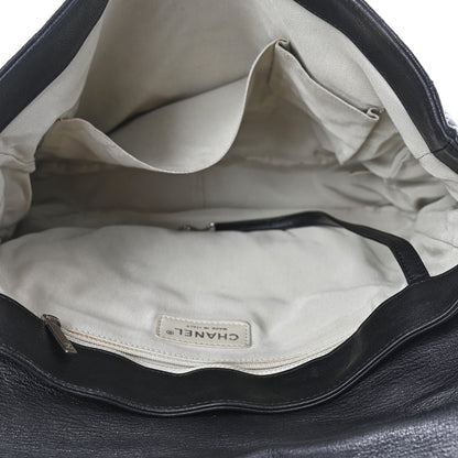 Chanel Washed Lambskin Quilted Maxi Chain Around Flap Black 4 of 4