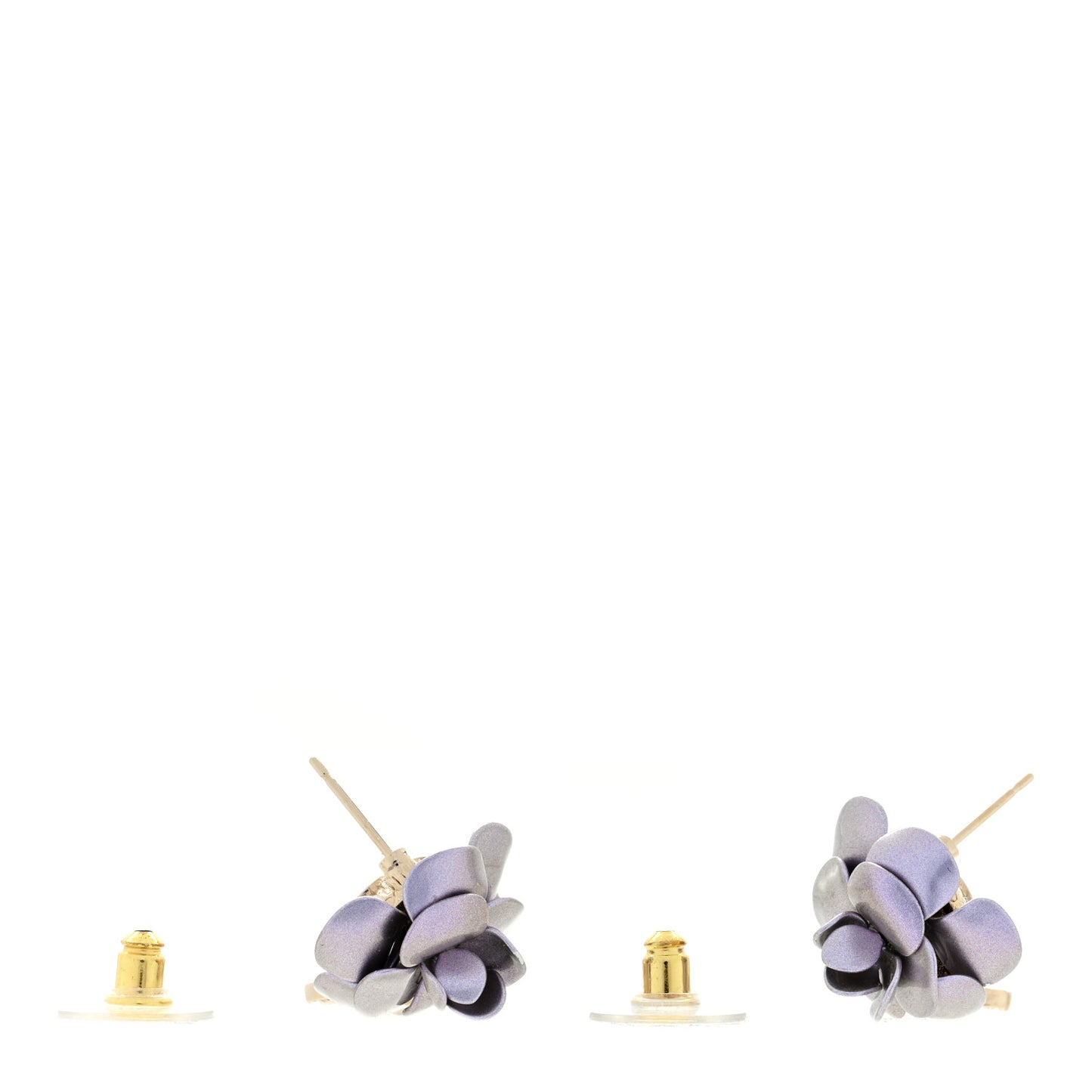Metal Crystal Pearl 90s Camellia CC Drop Earrings Gold