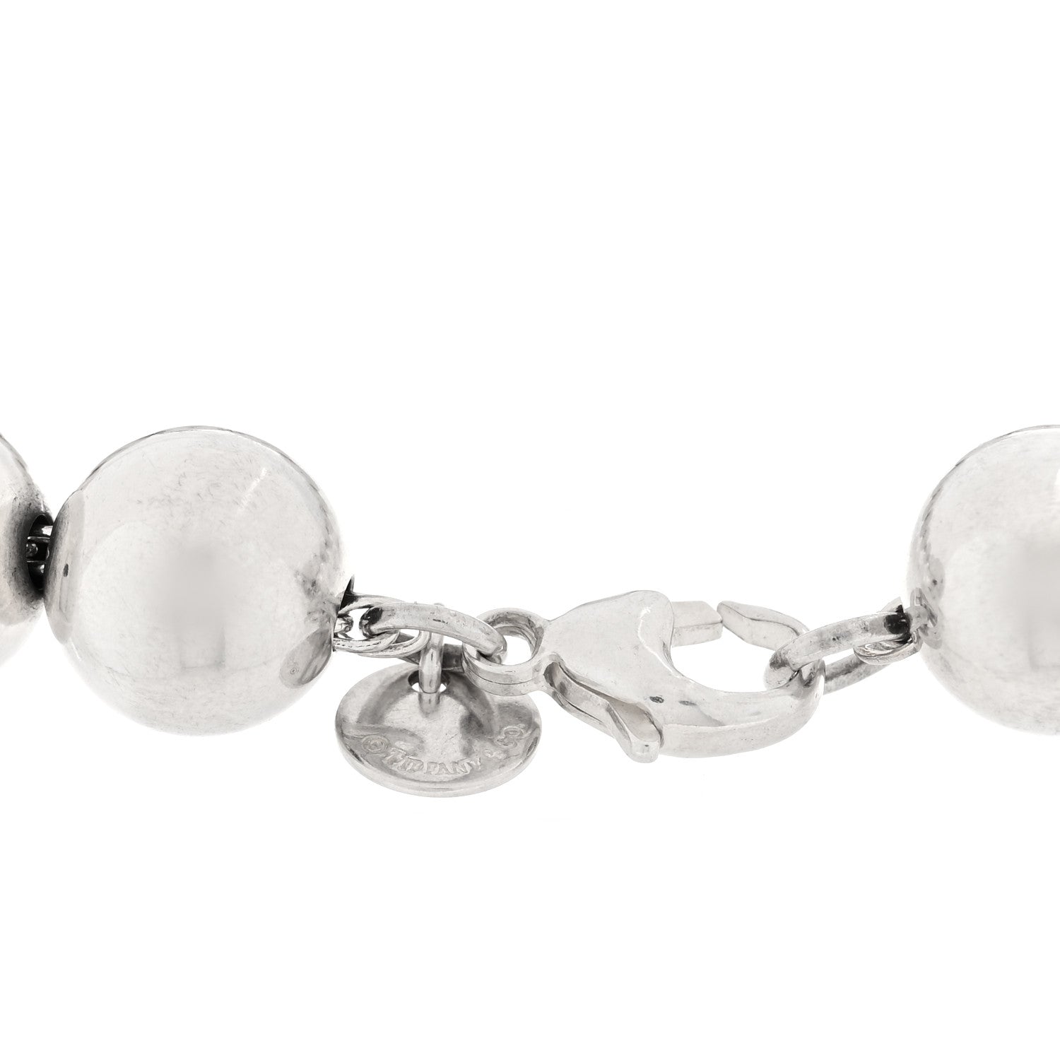 Tiffany Sterling Silver 10mm HardWear Ball Bracelet 3 of 4