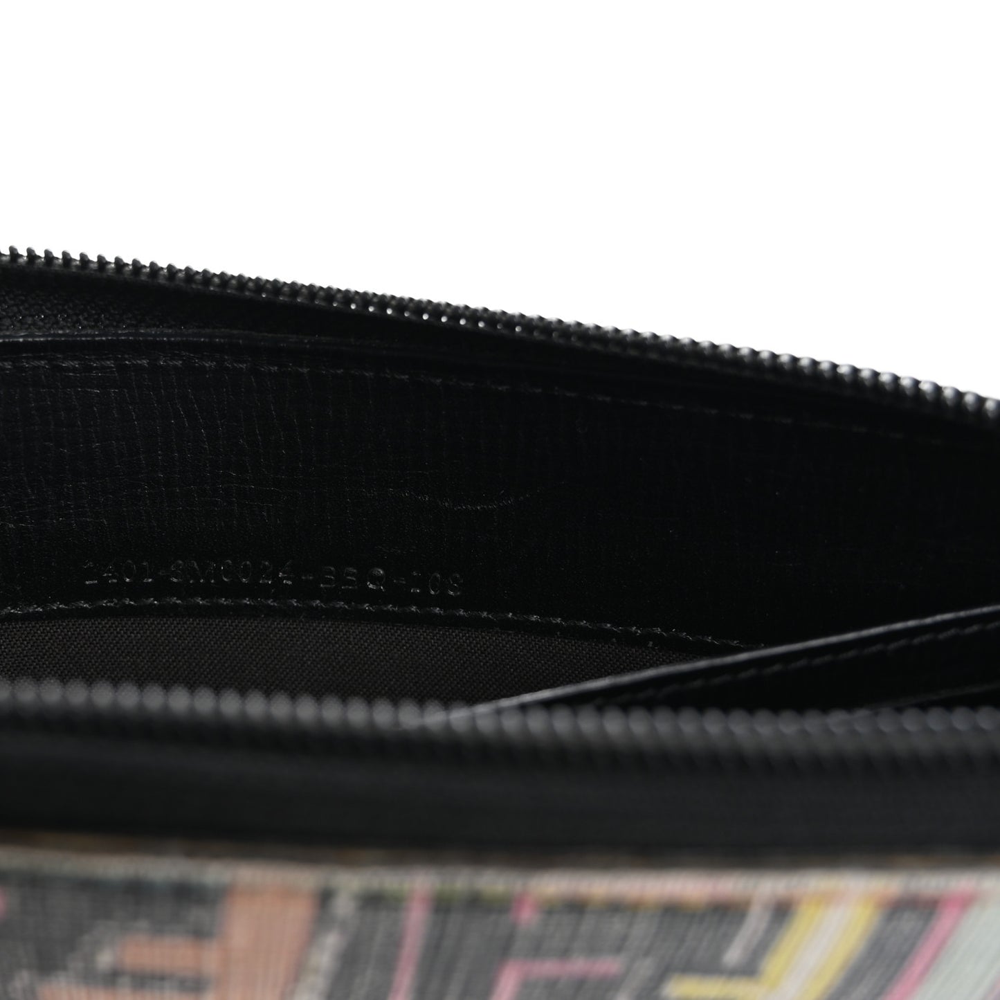 Zucca Spalmati Vitello FF Multicolor Zip Around Wallet Multicolor