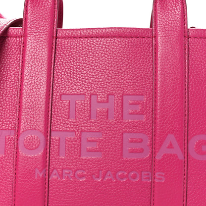 Marc Jacobs Grained Calfskin Small The Tote Bag Hot Pink 7 of 9