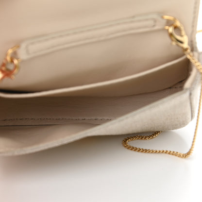 Fendi Kuban Canvas FF Embroidered Nano Baguette Charm Grezzo Multicolor 5 of 11