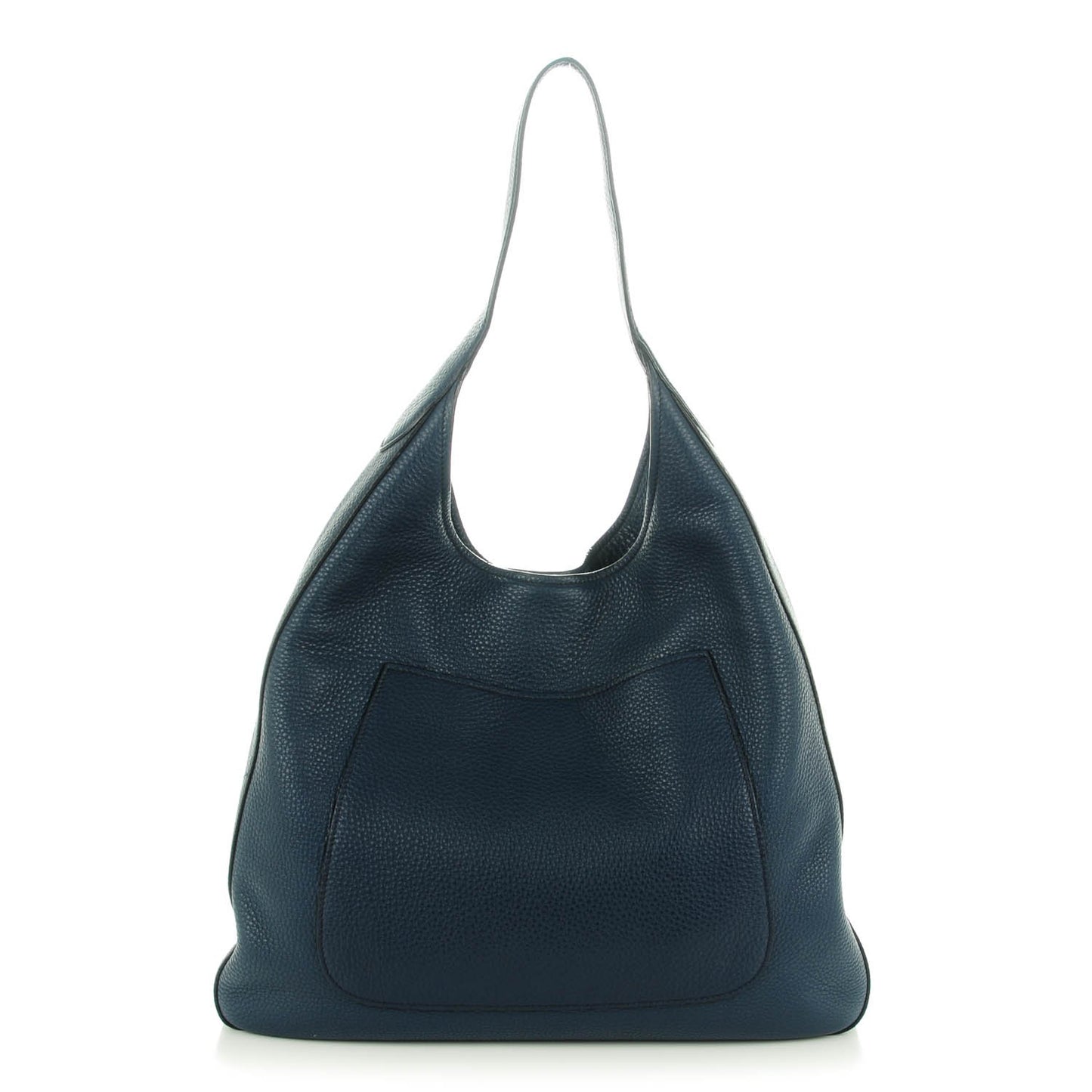 Vitello Daino Medium Pocket Hobo Bag Bleuette