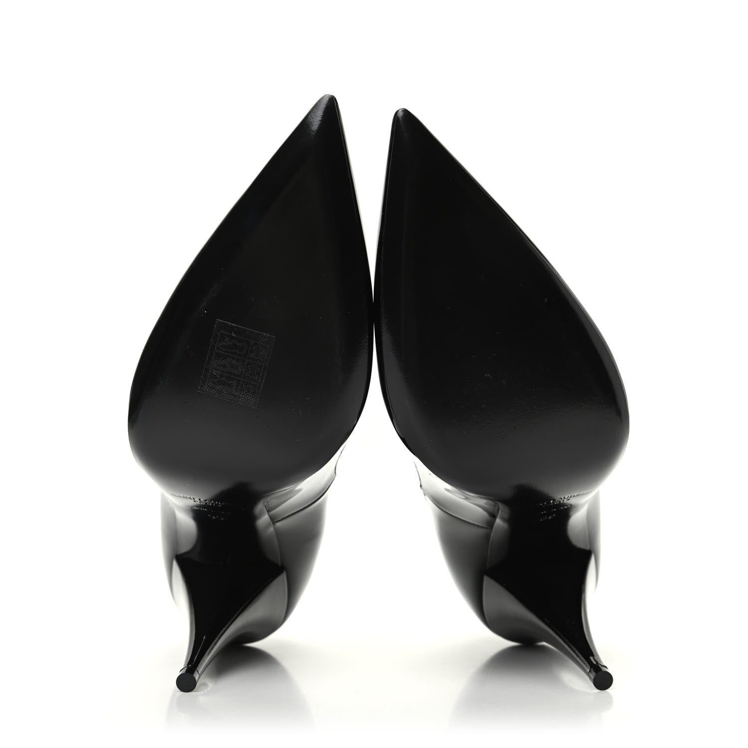 Saint Laurent Patent Calfskin Kiki 100 Pumps 39 Black 5 of 8