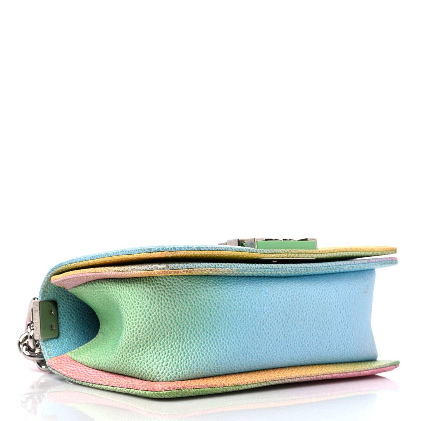 Caviar Quilted Small Cuba Rainbow Boy Flap Multicolor