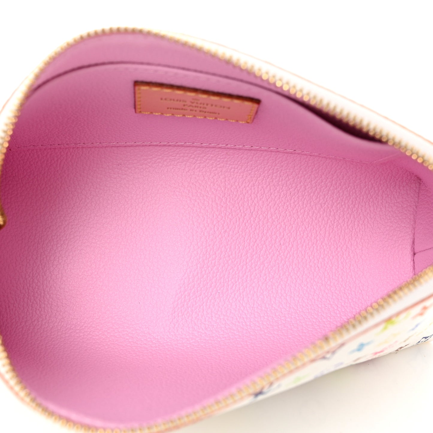 Monogram Multicolor Cosmetic Pouch White Litchi